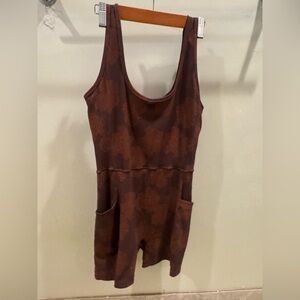 Brown Women's One Piece Swimsuit